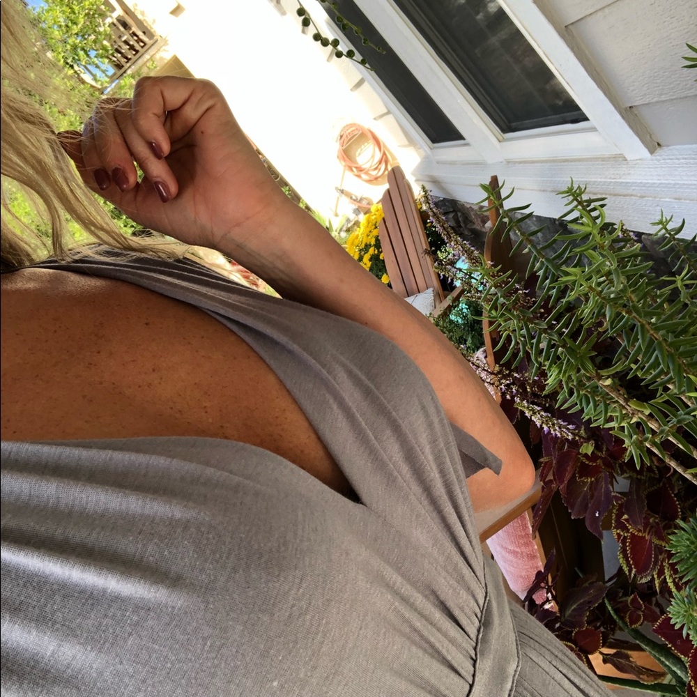 🚫SOLD | Dusty Blue-Grey Maxi - Picture 7 of 7